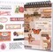 532Pcs Vintage Scrapbook Sticker Book for Journaling(Retro Orange)